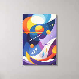 Impressão Em Tela Fluxo de Abstrato cósmico