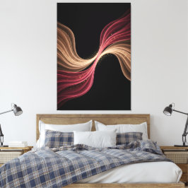 Impressão Em Tela Fluxo Eterno do Amor — Arte Romântica Abstrato