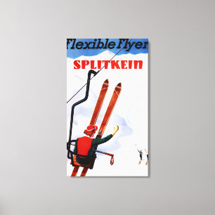 Impressão Em Tela Flyer Flexível Splitkein Wooden Promo