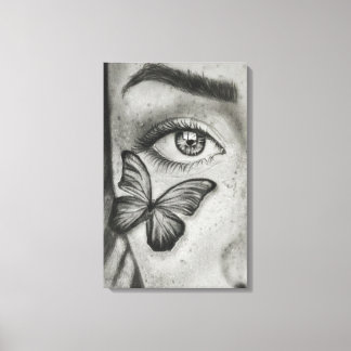 Impressão Em Tela Foco Papillon