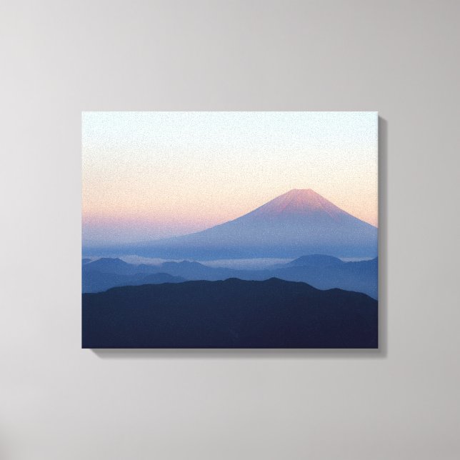 Impressão Em Tela Foggy Morning Mount Fuji (Frente)