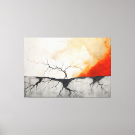 Impressão Em Tela Fogo e gelo e quase nada bonito 3