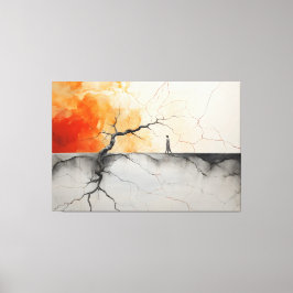 Impressão Em Tela Fogo e gelo e quase nada legal 1