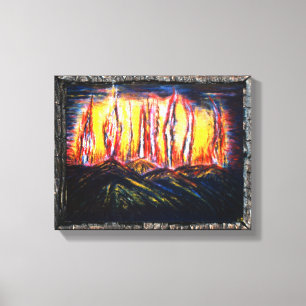 Impressão Em Tela Fogos da fúria