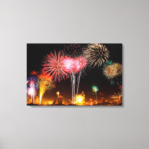 Impressão Em Tela Fogos-de-artifício