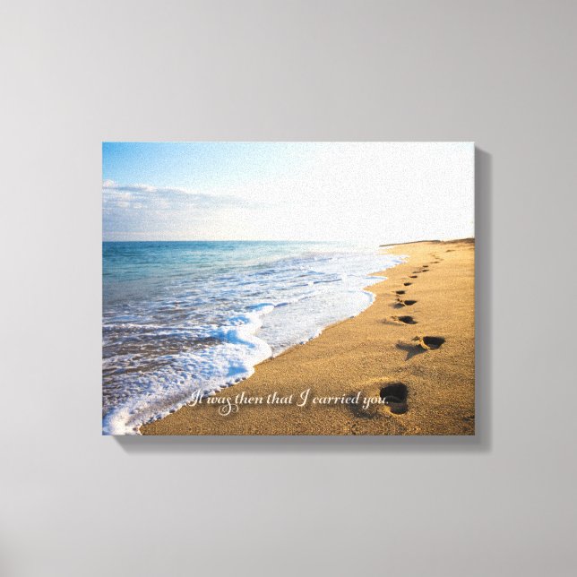 Impressão Em Tela Foi então que eu te carreguei. 14 x 11 (Frente)