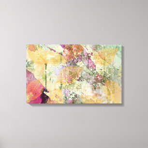 Impressão Em Tela Folha de Folha Laranja Dourada Folha Folha de Folh