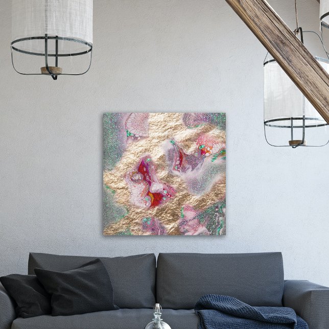 Impressão Em Tela Folha de Ouro Lâmina Lâmpada Líquida de Tinta de M (Criador carregado)