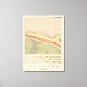 Impressão Em Tela Folha detalhada XV da geologia