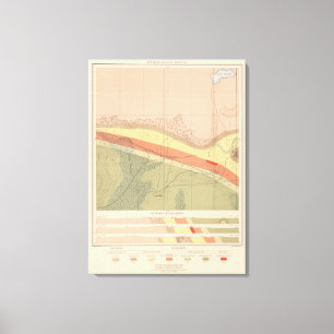 Impressão Em Tela Folha detalhada XVI da geologia