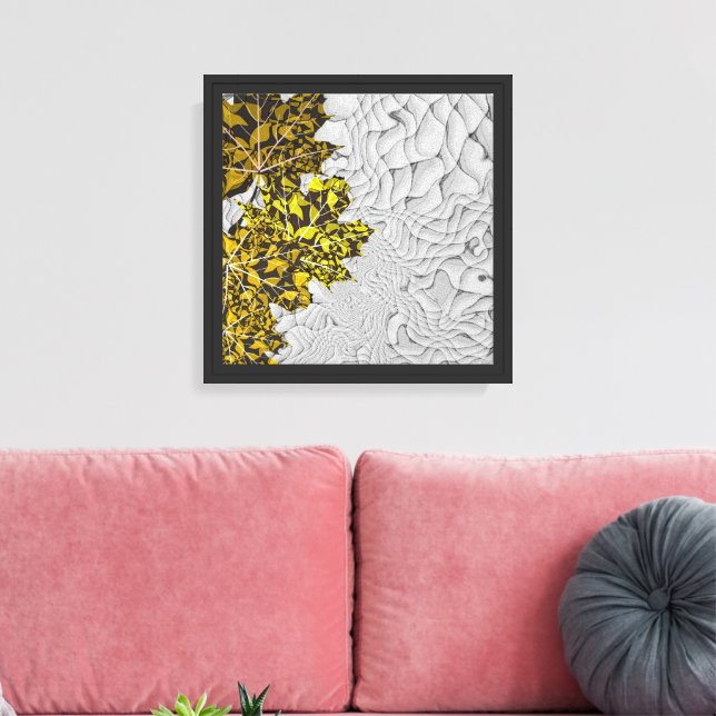 Impressão Em Tela Folhas caindo (Insitu(Sala de estar))