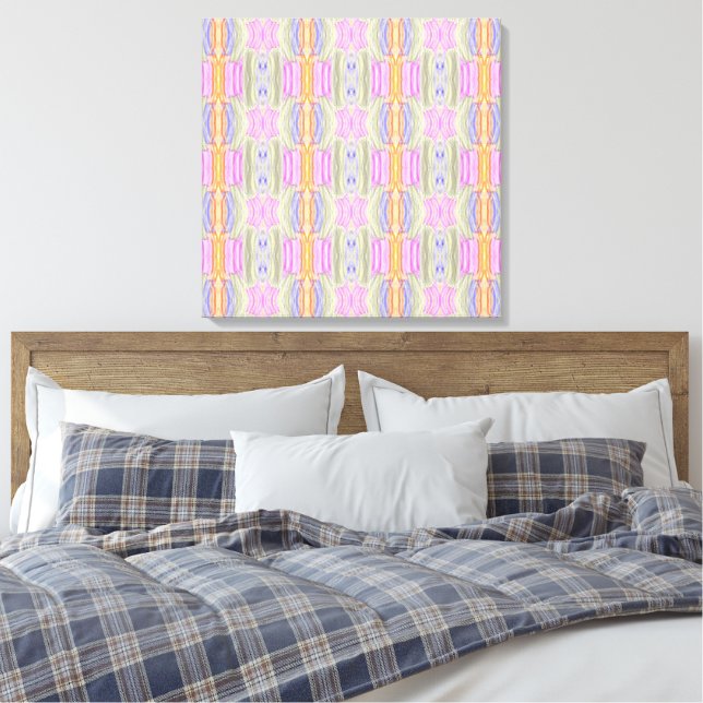 Impressão Em Tela Folhas Coloridas (Insitu(Quarto))