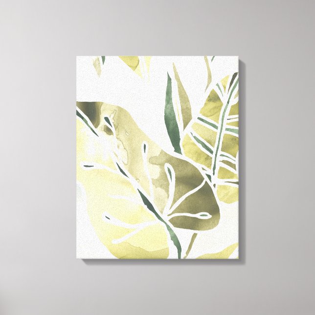 Impressão Em Tela Folhas de Batik (Frente)