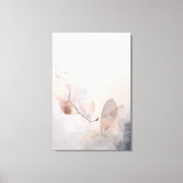 Impressão Em Tela Folhas Secas de Eucalipto Círculo Dourado Arte Min