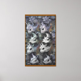 Impressão Em Tela Fome Espreita nas Águas Estáticas do Lazer