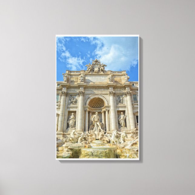 Impressão Em Tela Fontana di Trevi (Frente)