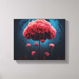 Impressão Em Tela Fonte de Rosas do Amor