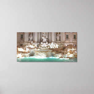 Impressão Em Tela Fonte do Trevi