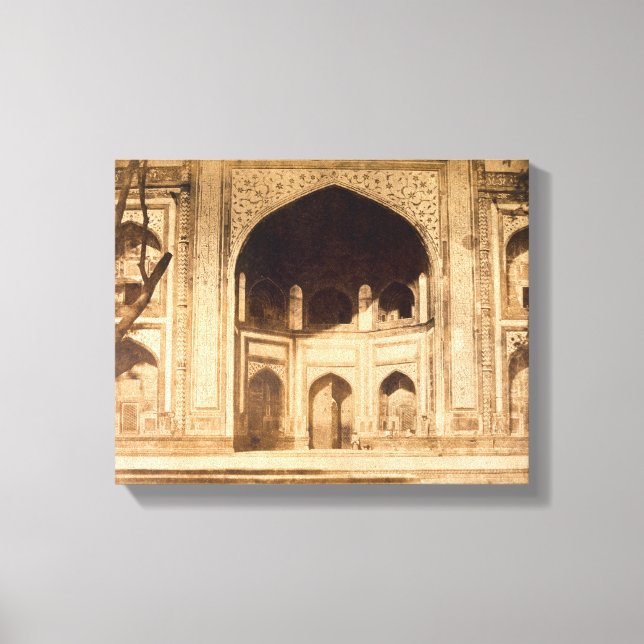 Impressão Em Tela Fora do Taj Mahal, provavelmente ilustrado em 'Ph (Frente)