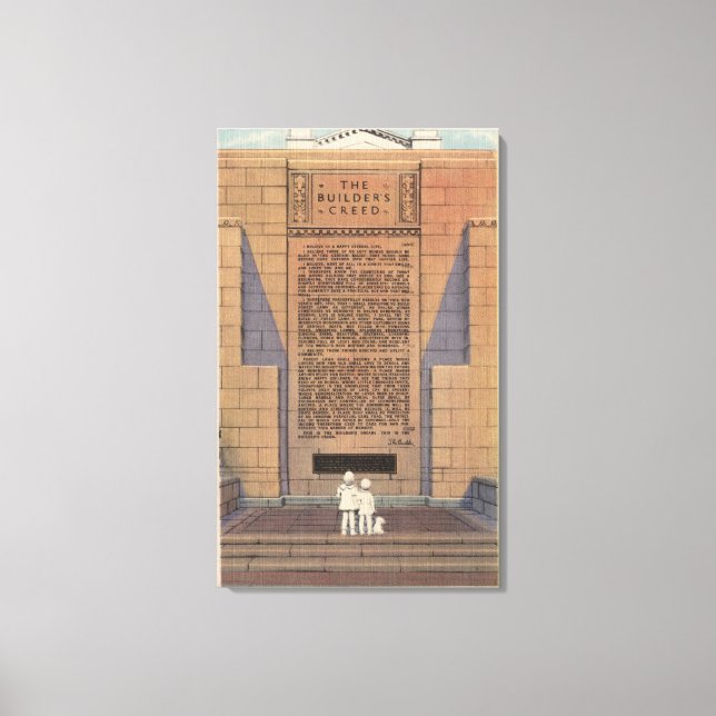 Impressão Em Tela Forest Lawn Memorial Park, Creed do Construtor (Frente)