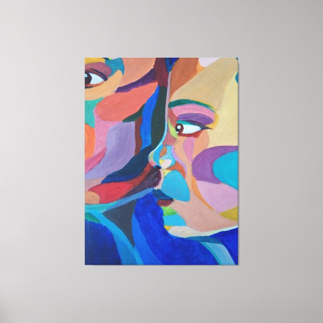 Impressão Em Tela Forma de Arte Clássica Abstrata (Frente)