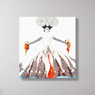 Impressão Em Tela Forma do art deco de Georges Barbier