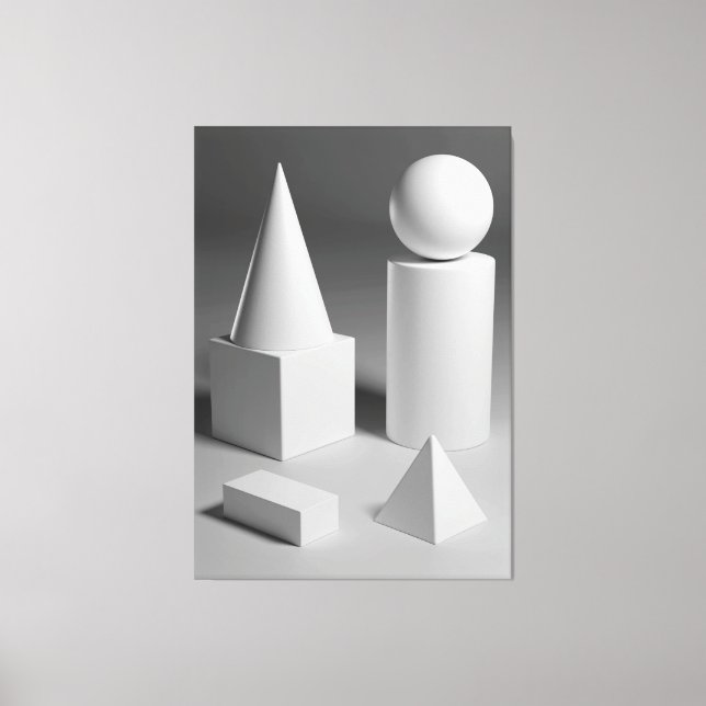 Impressão Em Tela Forma Geométrica (Frente)