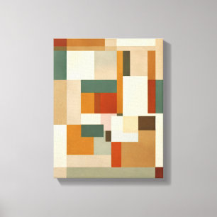 Impressão Em Tela Forma Geométrica Moderna Formas Coloridas Arte Can