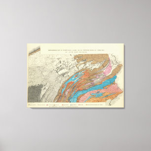 Impressão Em Tela Formações geological de Penn