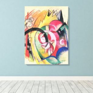 Impressão Em Tela Formas Abstratas (também conhecido como Flores Col