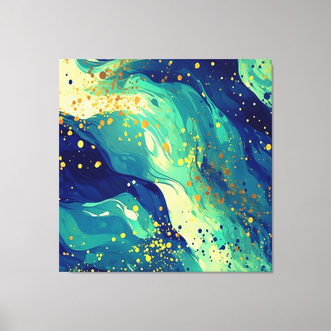 Impressão Em Tela Formas de abstrato (Frente)