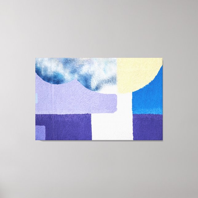 Impressão Em Tela Formas roxas (Frente)