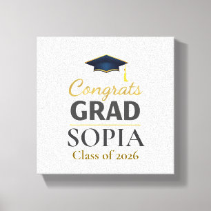 Impressão Em Tela Formatura 2026 Parabéns Personalizados Graduado