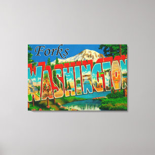 Impressão Em Tela Forquilhas, Washington - grandes cenas da letra