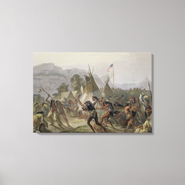 Impressão Em Tela Fort Mackenzie, 28 de agosto de 1833, placa 42 de  (Frente)