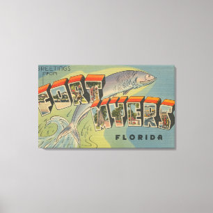 Impressão Em Tela Fort Myers, Florida - grandes cenas da letra