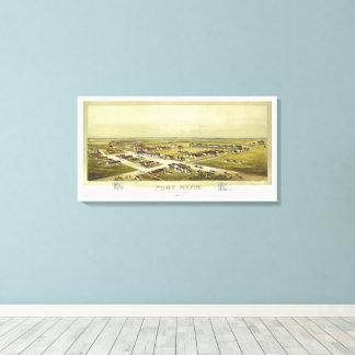 Impressão Em Tela Fort Reno Oklahoma Territory 1891 Lithograph