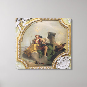 Impressão Em Tela Fortaleza e justiça, 'do Sala Capitolare