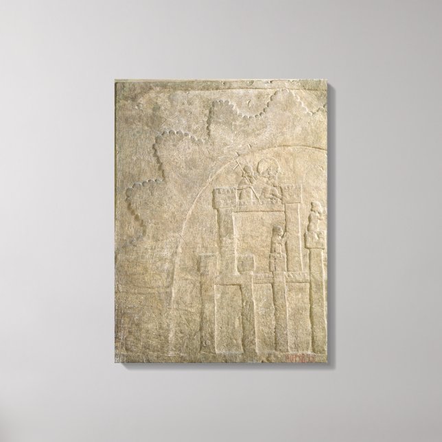 Impressão Em Tela Fortaleza sob cerco, de Nimrud, Iraque (Frente)