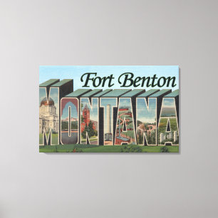 Impressão Em Tela Forte Benton, Montana - grandes cenas da letra