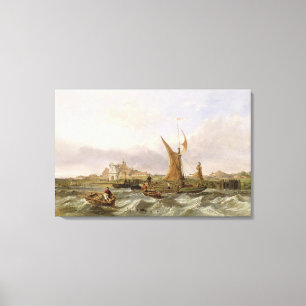 Impressão Em Tela Forte do Tilbury - vento contra a maré, 1853 (ól