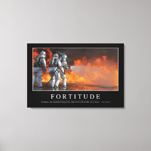 Impressão Em Tela Fortitude: Cotação Inspiracional