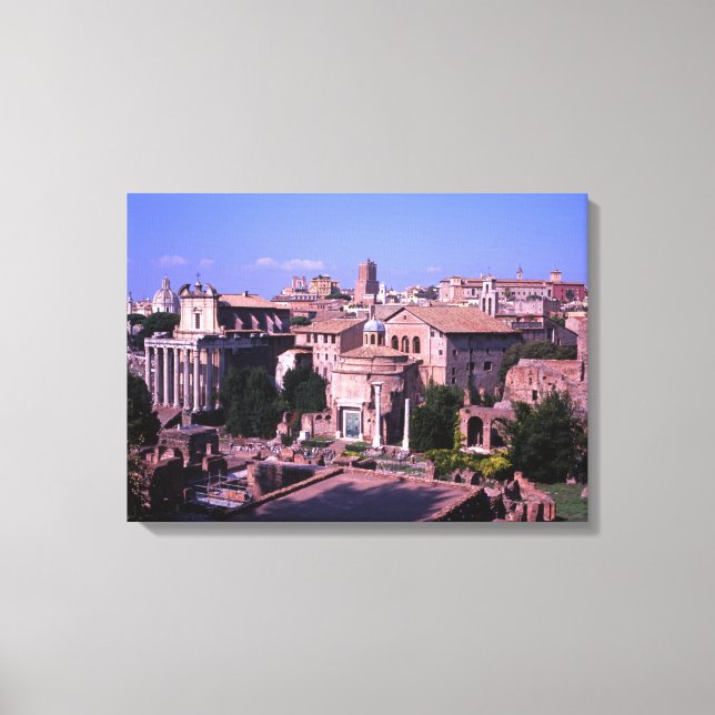 Impressão Em Tela Forum Roma Itália (Frente)