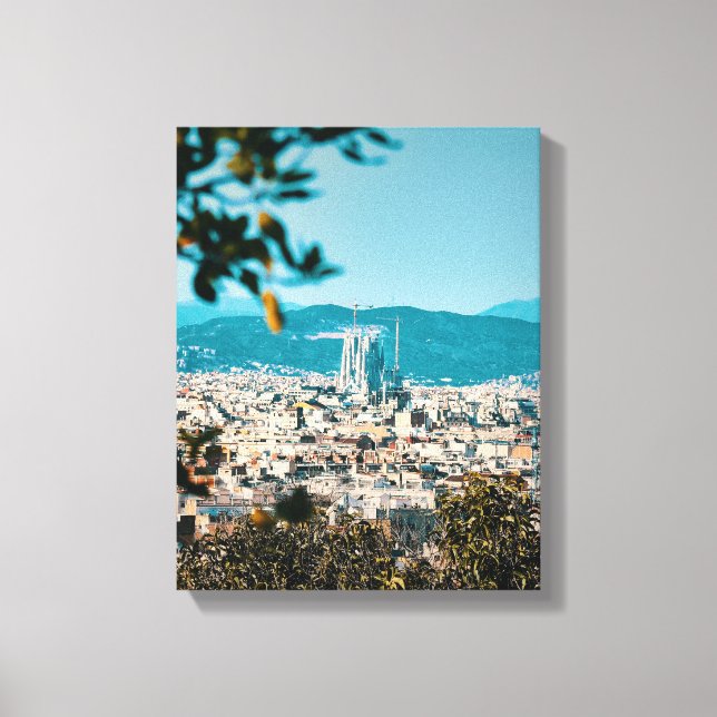 Impressão Em Tela Foto aérea da cidade (Frente)