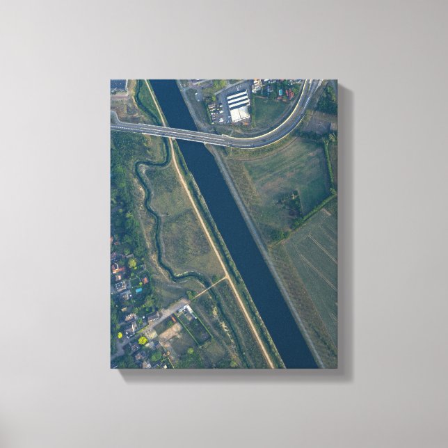 Impressão Em Tela Foto aérea do horizonte urbano (Frente)