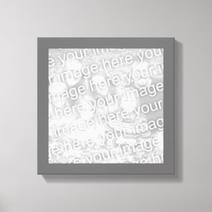 Impressão Em Tela Foto da Borda de Carvão Quadrada