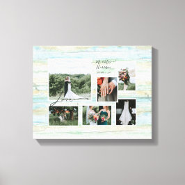 Impressão Em Tela Foto da Colagem 6 do Casamento Rustic Beach