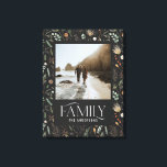 Impressão Em Tela Foto da família aquarela botânica elegante moderna<br><div class="desc">Canvas elegante botânica de cor aquática de foto da família. Casamento ideal,  aniversário,  aniversário ou presente de Natal</div>