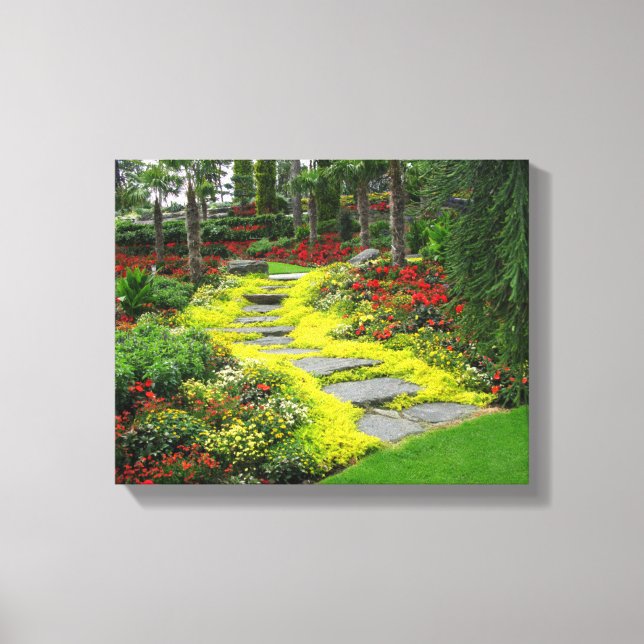 Impressão Em Tela Foto das Flores do Parque Lindas (Frente)