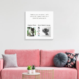 Impressão Em Tela Foto de animal de estimação personalizada para imp